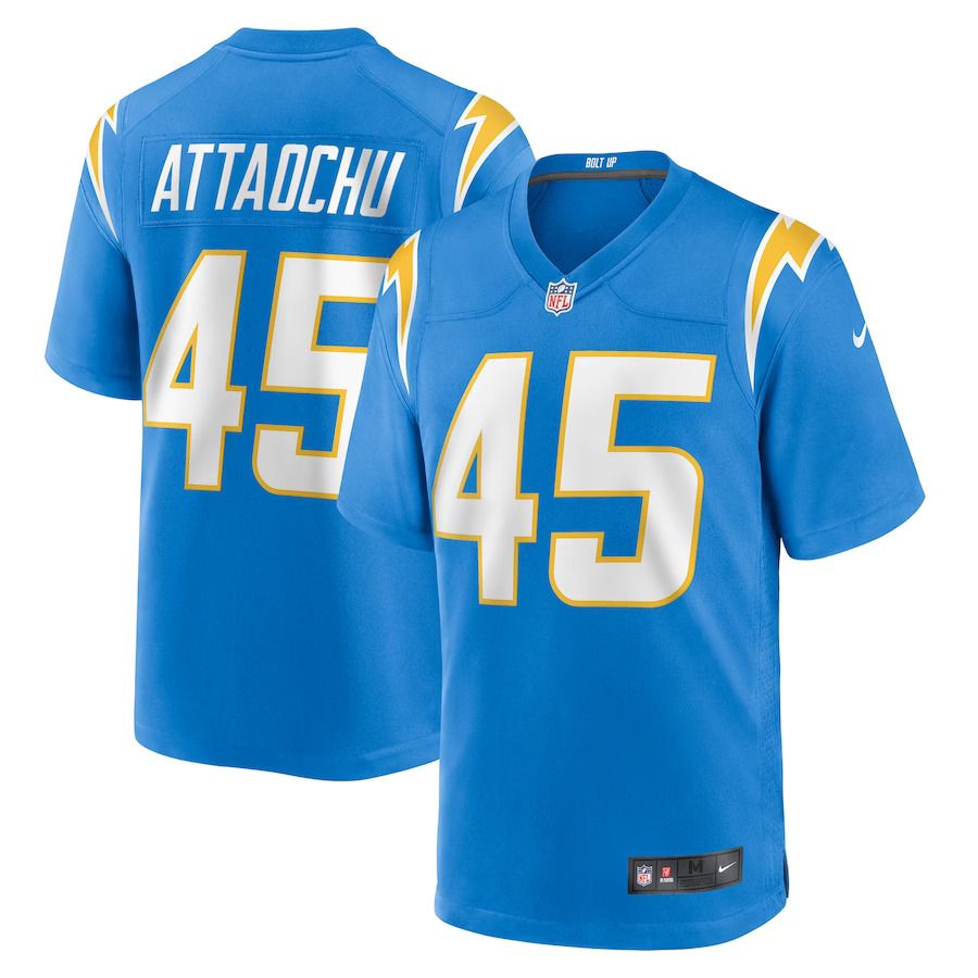 Men Los Angeles Chargers #45 Jeremiah Attaochu Nike Powder Blue Home Game Player NFL Jersey->los angeles chargers->NFL Jersey